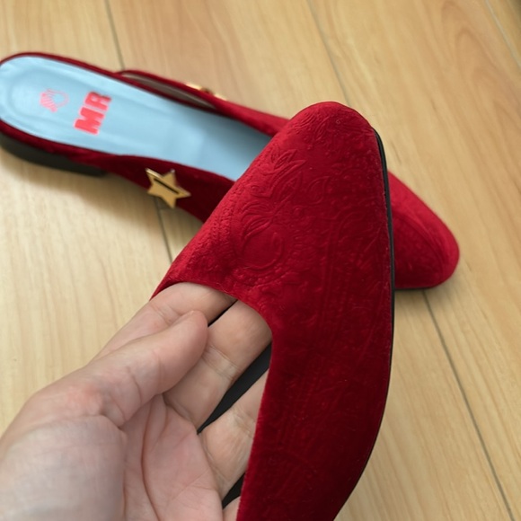 MR by Men Repeller red velvet mules - Picture 5 of 9